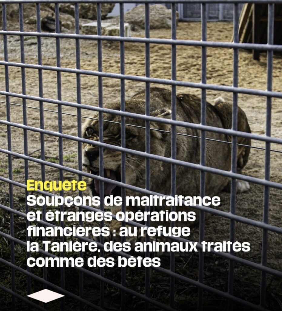 Zoo-refuge La Tanière : le GRAAL a déposé plainte contre X